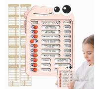 Chore Chart For Kids | Reusable Checklist Board,Develop Good Habits With Checklist Slider Self-Discipline Check-in Board Workplace