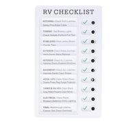 Chore Chart for Youngsters | Soft PVC Portable Memo Board Eliminates Forgetfulness | Daily Planner for Home/School/RV | Detachable Sheets & Slide Button, 7.9x4.7in (RV Checklist)