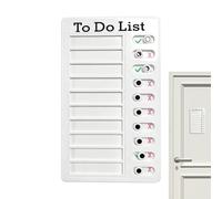 Chore Chart - Reusable Sliding Schedule Board, Checklist with Smooth Action, Daily Task Planning System, Self-Discipline Memo, Routine Tracker for Home School Office Classroom