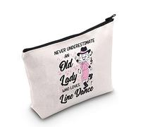 Choreography Dance for The Best Grandma Line Dancing Cosmetic Bag Grandmother Gifts (Line Dance UK)