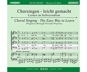 Chorstimme Bass - Messe G-Dur