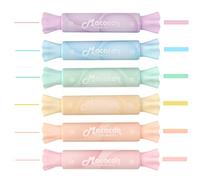 chosch Candy Shape Highlighters, Assorted colors,Chisel Tip,Water Based,Quick Dry& Write Smoothly 6 Macaron Colors (CANDY HIGHLIGHTER)