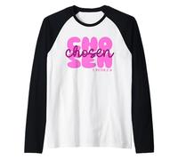Chosen 1. Peter 2:9 Christian Jesus Christ Believe Raglan Baseball Tee