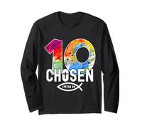 Chosen 10 Religious 10 Years Jesus 10TH Birthday Long Sleeve T-Shirt