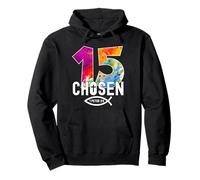 CHOSEN 15 RELIGIOUS 15 YEARS JESUS 15TH BIRTHDAY Pullover Hoodie