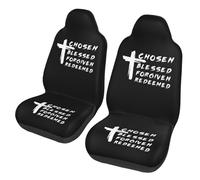 Chosen Blessed Forgiven Redeemed Auto Seats Cover Set Of 2 Universal Car Seat Protector Breathable Auto Seats Protectors For Trucks Sedan Men