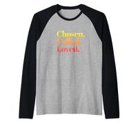 Chosen By God Loved and Called Raglan Baseball Tee