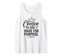 Chosen by God Made for Purpose Christian Inspiration Quote Tank Top