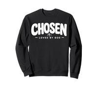Chosen Loved By God Christian Faith Youth Statement Sweatshirt