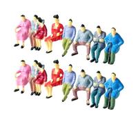 Chosertory 14 Miniature Figures, Miniature People Models, Collectible Diorama Decorations, Hand-Painted Figures Made of for DIY Projects And Models, 1 42 Scale