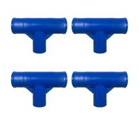 Chosertory 4 Pieces Pool Frame Connector T Joint Above Frame Pools Leg Beam Joint Support Fittings Easy Installation Adapters Made of Reliable PP Suitable for Po, Blue