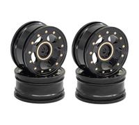 Chosertory 4 Pieces RC Rims Brass Wheels Components for Simple Installation Suitable for RC Climbing Vehicles, Style A