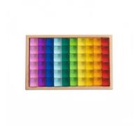 Chosertory Acrylic Educational Stacking Toy Fine Motor Skill Sensory Experience Suitable for Kindergarten Educational Setting Home, 60 PC Jelly
