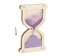 Chosertory Busy Board Sand Timer Learning Toy Wooden Motor Accessory for Early Childhood Development Children's Birthdays From, Light Violet