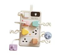 Chosertory Busy Board Toy Shape Matching Plug Toy with Sound Effect Hand Eye Coordination Training Switch Board suitable for home restaurant, Style C