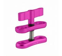 Chosertory Camera Mount Bracket Dive-Light Connector Aluminum Alloy Butterfly Clamp Stable Mount Structure Hand Adjusting Screw Suitable for Underwater Scene Marine Equipment, Pink
