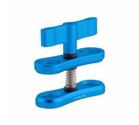 Chosertory Camera Mount Bracket Dive-Light Connector Aluminum Alloy Butterfly Clamp Stable Mount Structure Hand Adjusting Screw Suitable for Underwater Scene Marine Equipment, Blue
