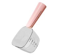 Chosertory Cat Spoon, Pet Food Measuring Spoon with Clip And Long Handle for Portioning of Milk Powder, Dry Food, And Wet Food for Cats, Dogs, And Other, Pink