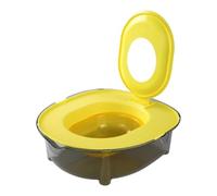 Chosertory Cat Toilet Training Toilet Training System Accessories Reusable Portable Sturdy Structure Suitable for Cat Owners Home Use Pet, Yellow