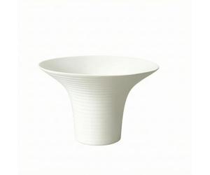 Chosertory Ceramic Hanging Planter Vessel With Elegant Silhouette And Textural Finish For Succulents And Small Foliage Suitable For Home Office Shelf Entryway Display, White