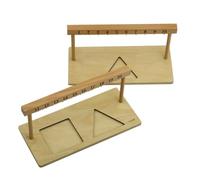 Chosertory Children Counting Beads Wooden Counting Frame Bead Rack Shape Inserts Math Toy Educational Tool Visual Number Recognition Suitable for preschool classroom playroom