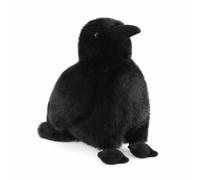 Chosertory Children Doll Crow Stuffed Bird Animal Doll With Pointed Beak Feather Details And Soft For Snuggles Suitable For Bedroom Nursery Reading Corner, Black Crow Doll, 35cm