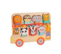 Chosertory Children Matching Game Wooden Animal Sorting Toy With Threading Cord For Focus Training Hand Eye Development Confidence Building suitable for home nursery