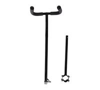 Chosertory Child's Tricycle Push Handle Extension Bar, Removable, Universal, Iron, Sponge, Adjustable, Easy Installation, Suitable for Family Use and Rides, Black