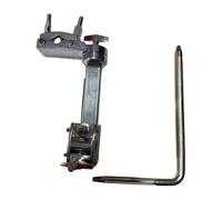 Chosertory Cowbell Clamp Universal Tom Mounting Clamp Drum Attachment Anti-Slip Construction Made of Zinc Alloy for Studio Rehearsals And Performances, with L Rod
