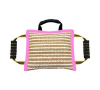 Chosertory Dog Bite Pillow Canine Training Bite Pillow Non-Slip Handle Toy Tug And Function Suitable for Training, pink