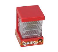 Chosertory Dollhouse Cake Display Cabinet Miniature Breakfast Booth Food Display Cabinet Storage Cabinet Simulation Furniture Made of Easy-Care PP for Dollhouse, Red