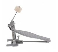 Chosertory Drum Pedal Single Bass Drum Pedal Chain Drive Foot Pedal Beater Adjustable Spring Tension Steel Structure Even Response Punchy Attack suitable for, Gray