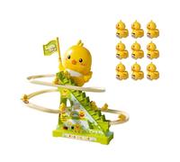 Chosertory Duck Climbing Toy Electric Stair Climber Little Ducks Musical Toy Slide Toy Educational Toy for Children's Party Christmas Party Holiday, 9 Ducks