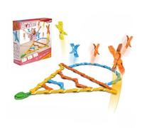 Chosertory Educational Building Game Interactive Building Toy Set Tumbling Blocks Jumping Clip Game Construction Playset DIY Assembly Logical Thinking Focus Hand, Girl DIY Jumping Clips