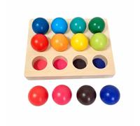 Chosertory Educational Sorting Set Bright Glossy Colors, developmental Toy, Rainbow, Matching Game, for Home, Preschool, young children, Preschoolers