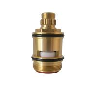 Chosertory Faucet Diverter Valve Core Insert Replacement Solid Brass Body with Ceramic Core and Sealed O Rings Accurate Water, Large Size Water Diverter Switch Core, Right Turn to Close