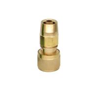 Chosertory Flexible Hose Connector Brass Fitting Quick Connect Adapter Coupling with Knurled Grip and Hex Body for Reliable Hose Linking Suitable for Compact setups Outdoor tasks