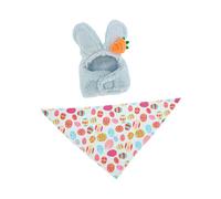 Chosertory Goose Costume for Spring Decoration, Creative And Ear Hat And Scarf for A 58 Cm Tall Statue for The Terrace, Blue