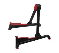 Chosertory Guitar Stand, Foldable Acoustic Guitar Holder, Electric Cello Holder, Universal Instrument Stand, Nylon, Lightweight, Non-slip Rubber Feet for, black and red