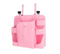 Chosertory Hanging Diaper Organizer for Changing Table, Large Storage Space, Nursery Diaper Organizer for Newborns, Pink