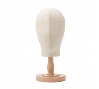 Chosertory Hat Display Stand Headwear Holder Rack Stand With Head Shaped Dome And Frame Supports Crown To Keep Shape suitable for , Wood Color , Short Stand + Head Pin Insertable