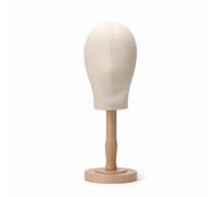 Chosertory Hat Display Stand Headwear Holder Rack Stand With Head Shaped Dome And Frame Supports Crown To Keep Shape suitable for , Wood Color , Medium Stand + Head Pin Insertable