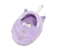 Chosertory Miniature Doll Swaddle Blanket, Sleeping Bag, Doll Accessory, Decorative for Collecting, Children's Room, Role-playing, Birthday Present, Purple