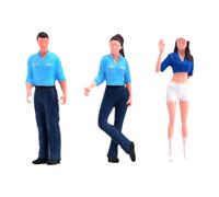 Chosertory Miniature Figure Petrol Station Model, Micro Landscape Figures Made of Resin, Suitable for Fairy Gardens, Creative Dioramas And Architectural, Blue