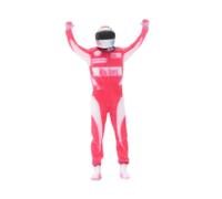 Chosertory Miniature Figure Realistic Race Driver Model Resin Painted Tiny People Figurine Sand Table Layout Model Suitable for Architectural Train Landscapes De, A