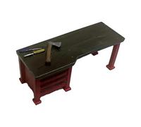 Chosertory Miniature Workbench Shop Accessories Diorama Car Repair Workbench Ornament Garage Workshop Scene Model Display Prop PP Material Lightweight S, Style A