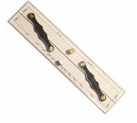 Chosertory Navigation Ruler Marine Parallel Chart Ruler Nautical Chart Measuring Ruler Brass Acrylic Structure Clear Markings Suitable for Sailors Navigation Onboard Desk, 30CM, Kewen Style