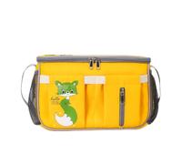 Chosertory Organizer Diaper Pram Organizer Pushchair Storage Tote Spacious Compartment for Nappies and Quick Access Bottle Holders Secure fit Suitable for City, Array, Auburn Yellow