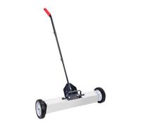 Chosertory Pick-up Sweeper, Metal Waste Collector, Broom Trolley, Manual Tool, Adjustable Aluminum Handle, Suitable for Professional Cleaning, 24 Inch