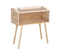 Chosertory , Quail Coop, Wooden Enclosure for Small Animals, Small Chicken Coop, Duck Breeding Box, Pet Supplies, 60 cmx30 cmx30 cm